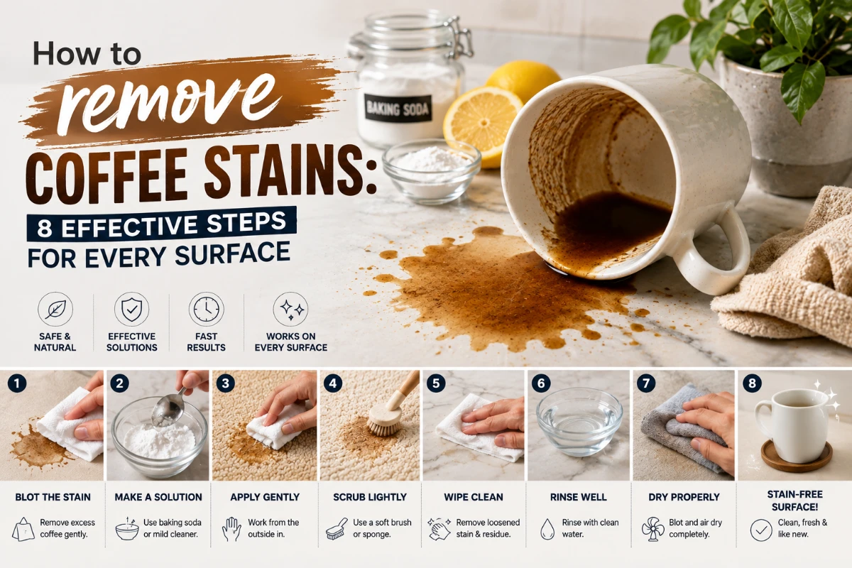 How to remove coffee stains